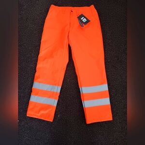 Orange reflector pants adult LARGE